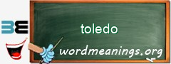 WordMeaning blackboard for toledo